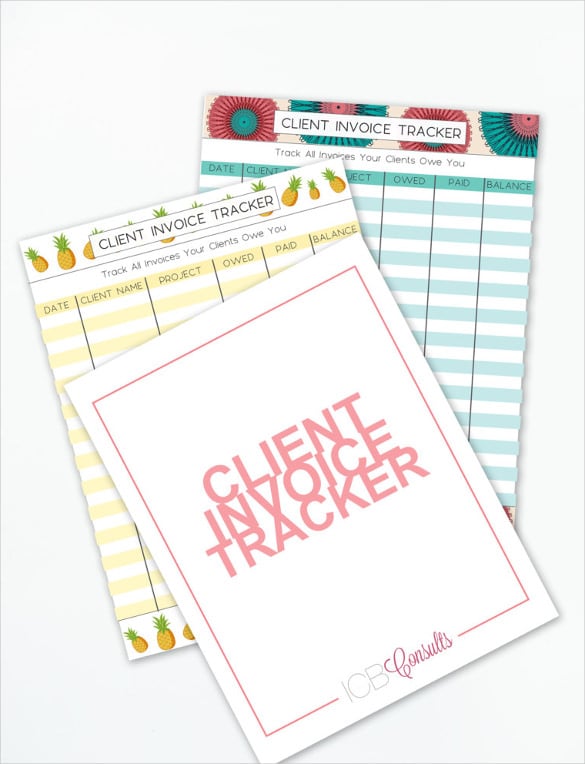 client invoice tracker template download