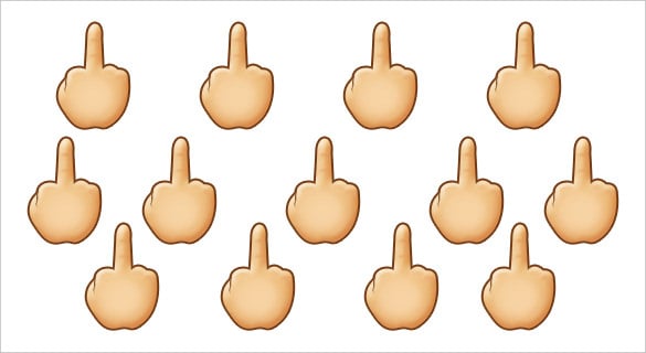 12+ Bad is the New good, Be a Little Vulgar with Middle Finger Emojis