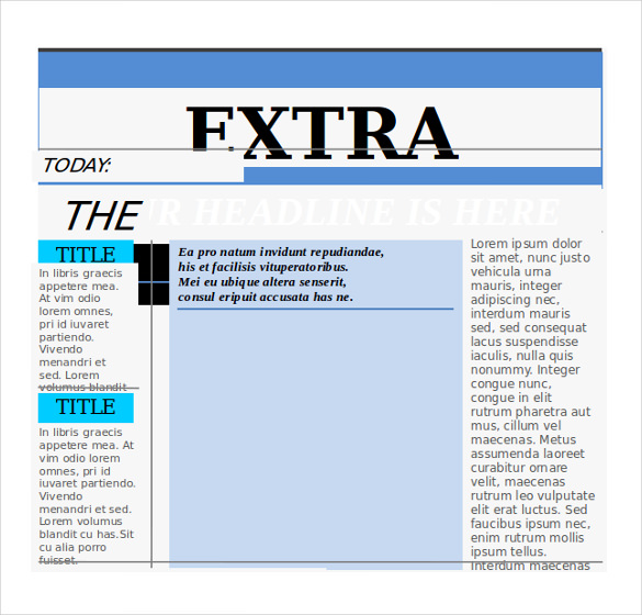 20+ Word Newspaper Templates Free Download