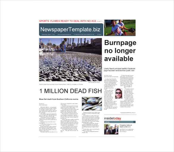 free newspaper templates microsoft word