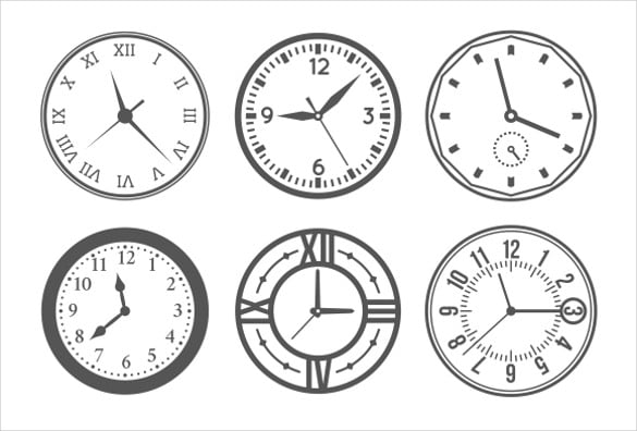simple wall clock icons download