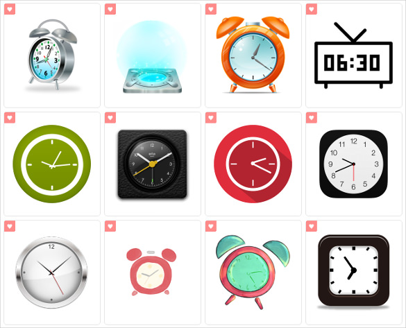 simple clock icon download