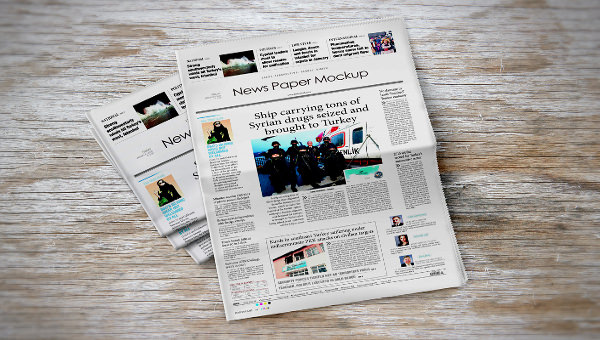 free newspaper template word