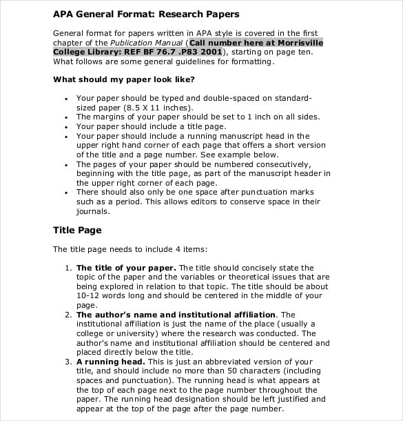 APA Cover Sheet – 10+ Free Word, PDF Documents Download! | Free