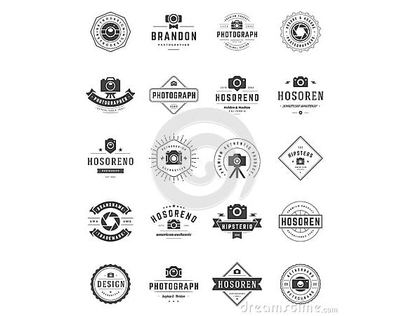 types of designed photography logos download