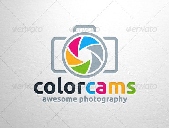 stylish colorful photography logo download