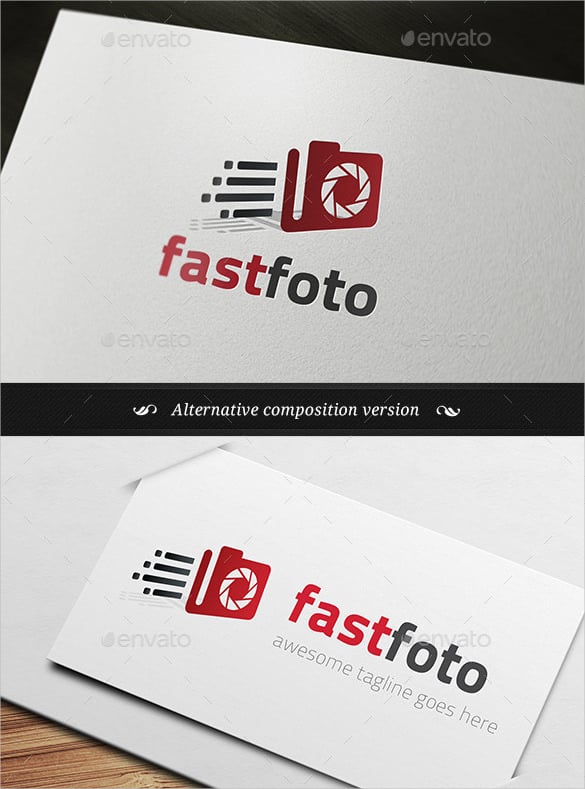awesome photography logo for fast photographer