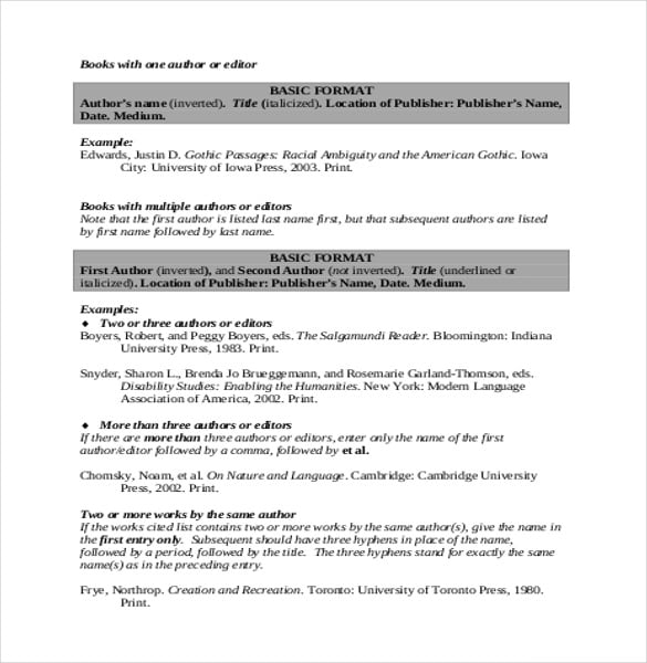 bibliographic citations mla cover sheet download