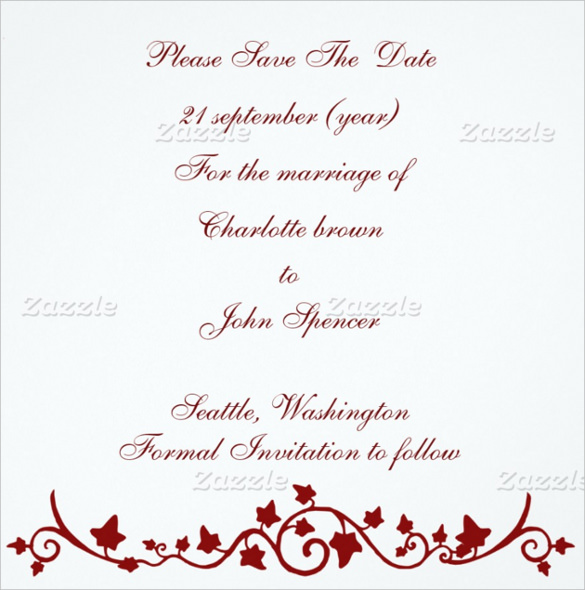 21 Wedding Announcement Templates Free Sample Example Format Download