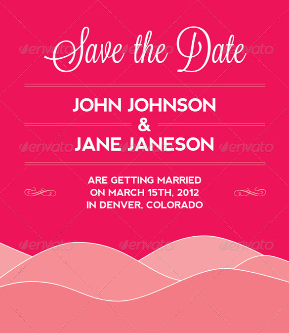 colorful wedding announcement template download