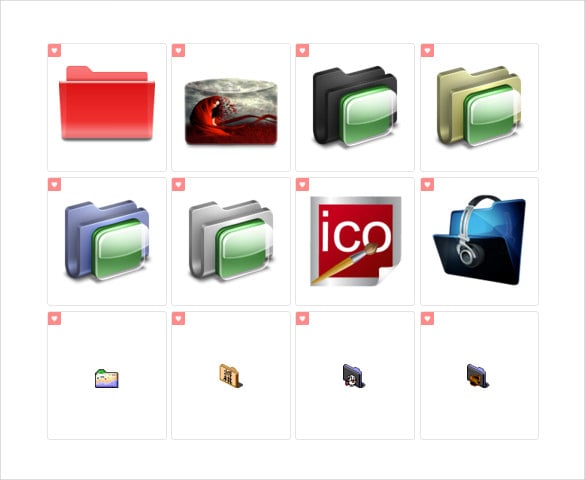 designed folder icons set download