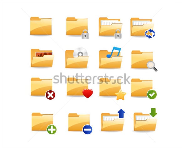 16 folder icons design