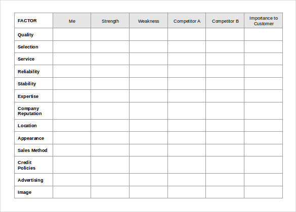 Free Microsoft Word Spreadsheet Templates - Free Word Template