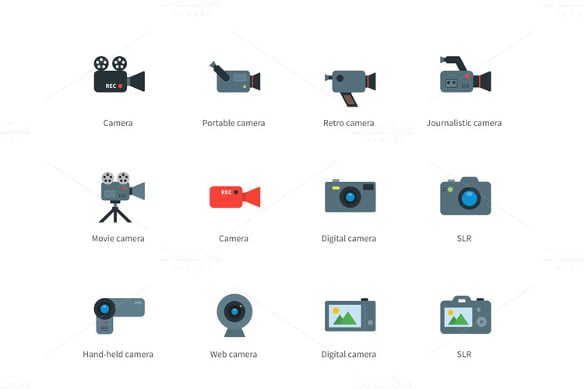 digital camera icons download