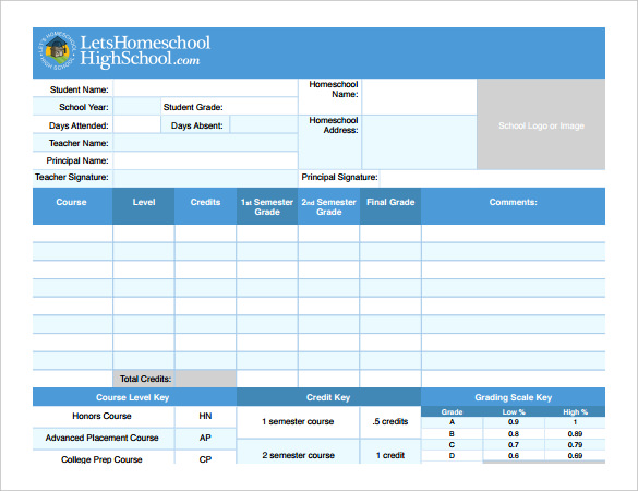 Report Card Template – 21+ Free Excel, PDF Documents ...