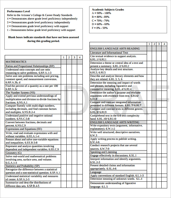 Report Card Template - 28+ Free Word, Excel, PDF Documents ...