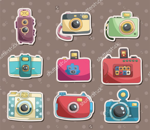 multimedia camera icons bundle