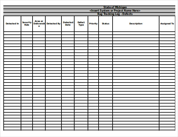 Bug Tracking Template 4  Free Word Excel PDF Documents Download