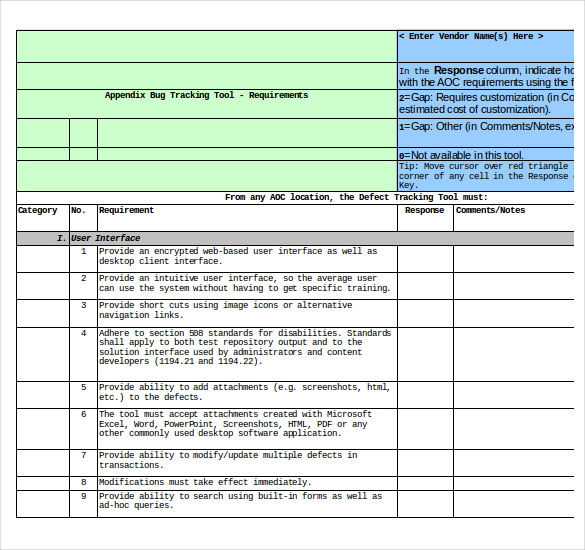 Bug Tracking Template 4+ Free Word, Excel, PDF Documents Download!