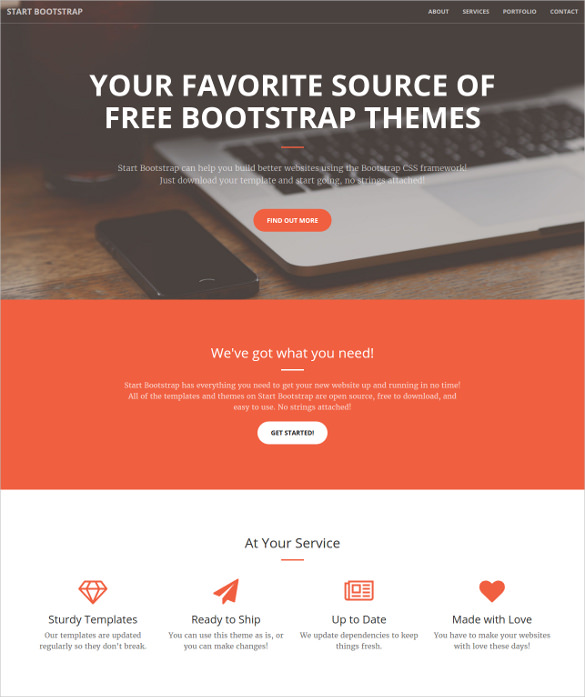 37+ One Page Website Themes & Templates