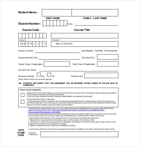 Blank Cover Sheet 10+ Free Word, PDF Documents Download! Free & Premium Templates