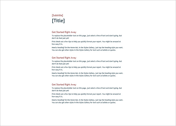 010 word format basic design blank template free