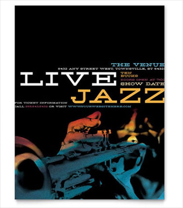 jazz music event flyer