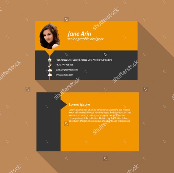 modern simple light business card template vector download