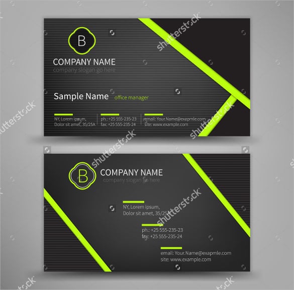 vector abstract creative business card
