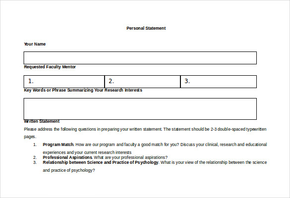 Statements examples image