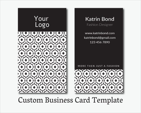custom business card template instant download