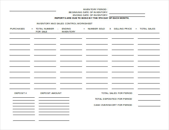 010 ms word format inventory sheet free template