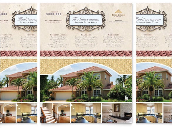 luxury real estate flyer template
