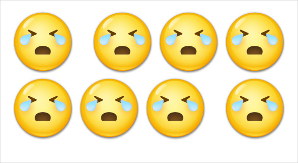 Free Loudly Crying Face Emoji Icon - Download in Line Style