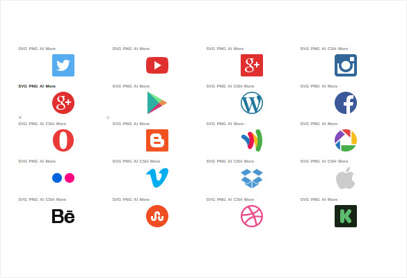 socialmedia icons bundle
