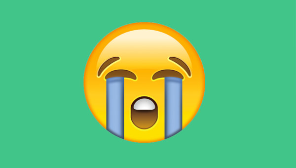 crying emoji to express your feelings