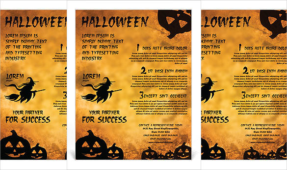jack o lantern flyer template