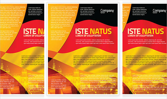 german flag flyer template