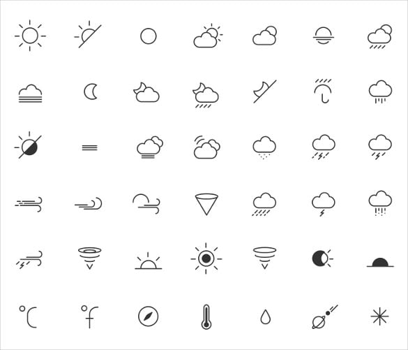 weather icons bundle downloads