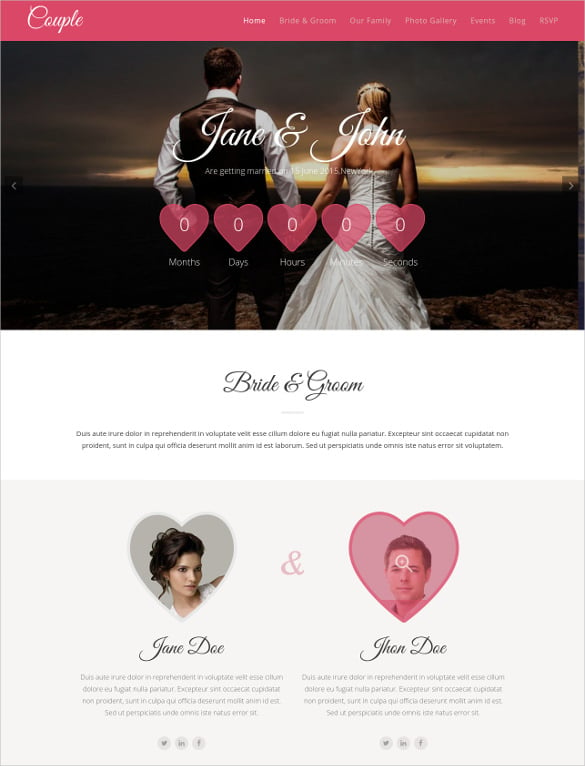 wedding-couple-html-website-template