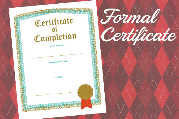 download formal certificate of completion pdf format printable