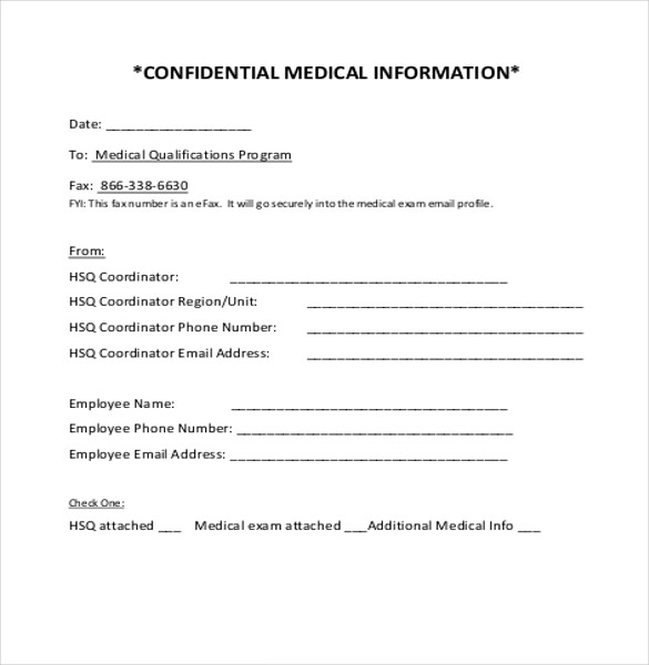 12+ Confidential Cover Sheet Templates Free Sample, Example, Format