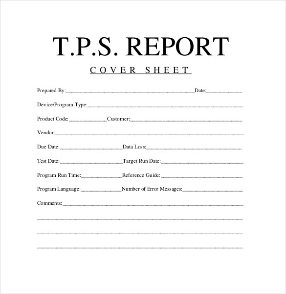 Printable Tps Report - Printable Word Searches