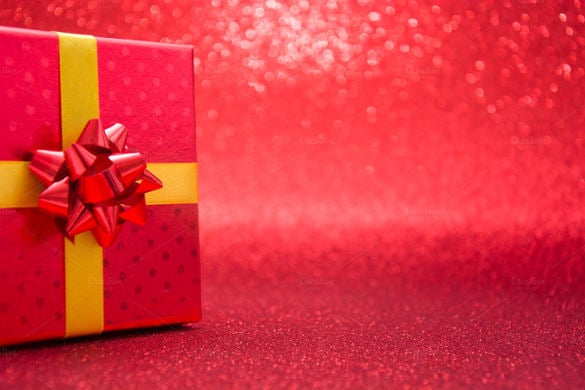 red gift box with red background download