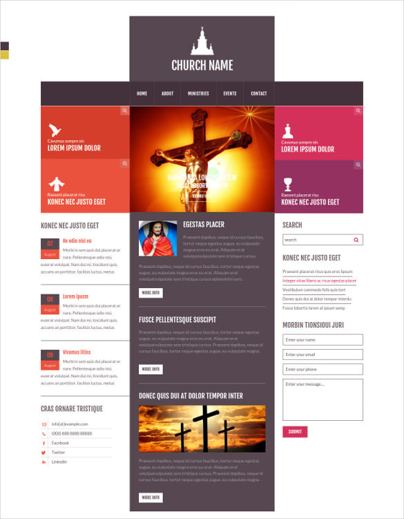 27  Free Church Website Themes Templates Free Premium Templates