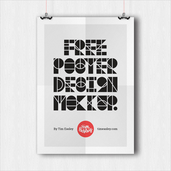 free poster design moke up download