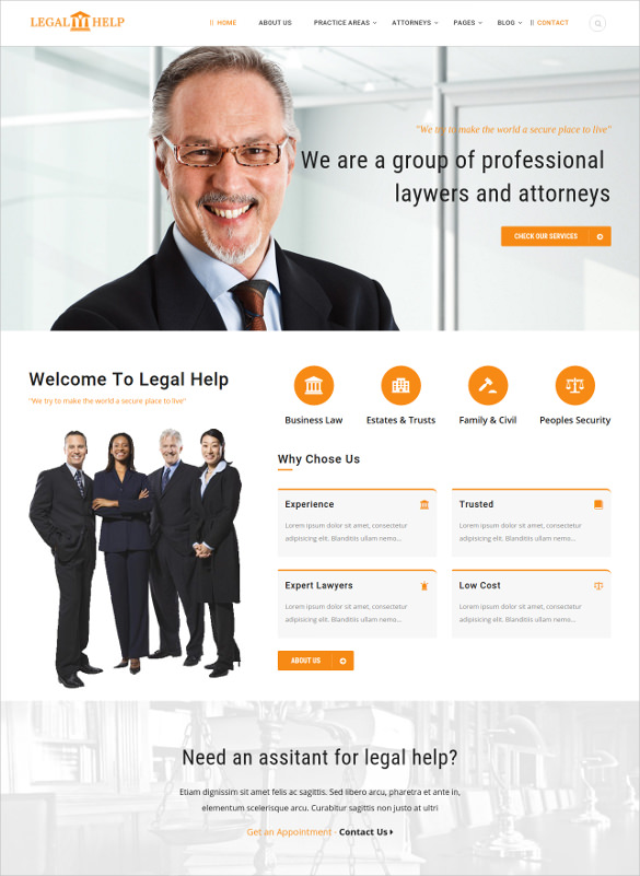 law business html5 template