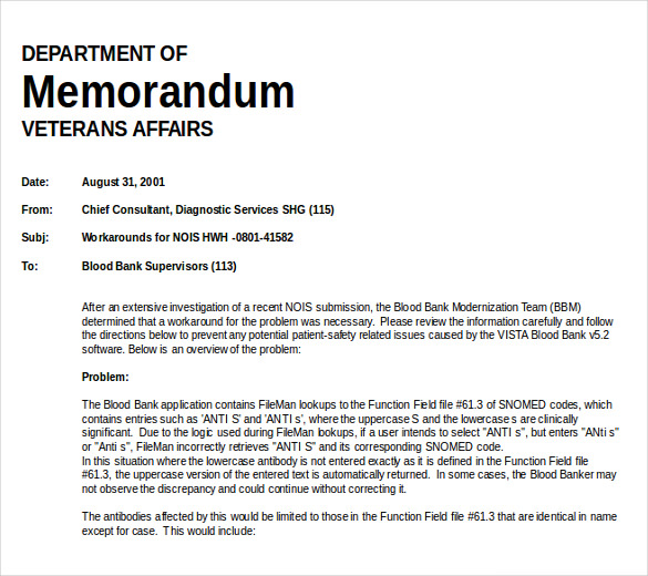 Free Memo Template \u2013 10  Free Word, Excel, PDF Documents Download  Free \u0026 Premium Templates