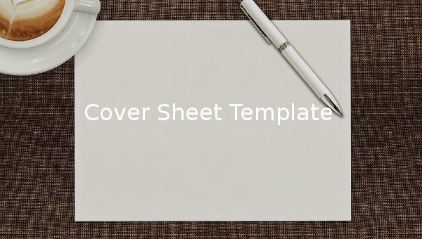 cover sheet template