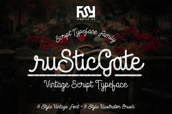 rustic gate vintage retro font ttf download